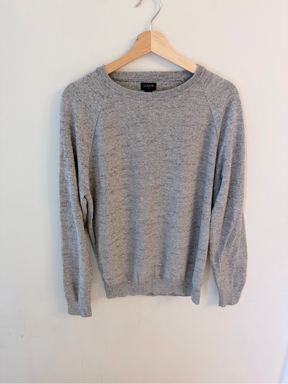 J. Crew Men’s Light Gray Crewneck Sweater 100% cotton